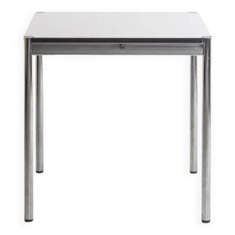 Table carré en acier chromé - USM Haller