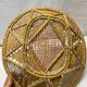 Vintage wicker handmade basket