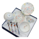 Dior“My First Dinner ”Set – Multicolor Toile de Jouy Innocence