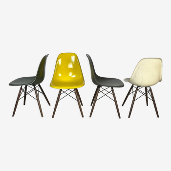 Chaises DSW de Charles & Ray Eames édition Herman Miller
