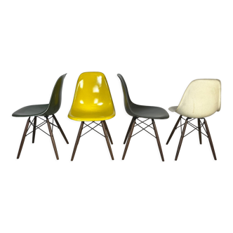Chaises DSW de Charles & Ray Eames édition Herman Miller