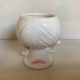 Vase cache pot tête de fille