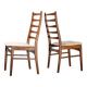 Set of 2 Danish Dining Chairs made of Teak and Beige Upholstery, circa 1960