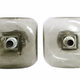 Pair of 70s vintage wall lamps, Murano glass with bubbles