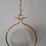Hollywood regency sphere pendant light