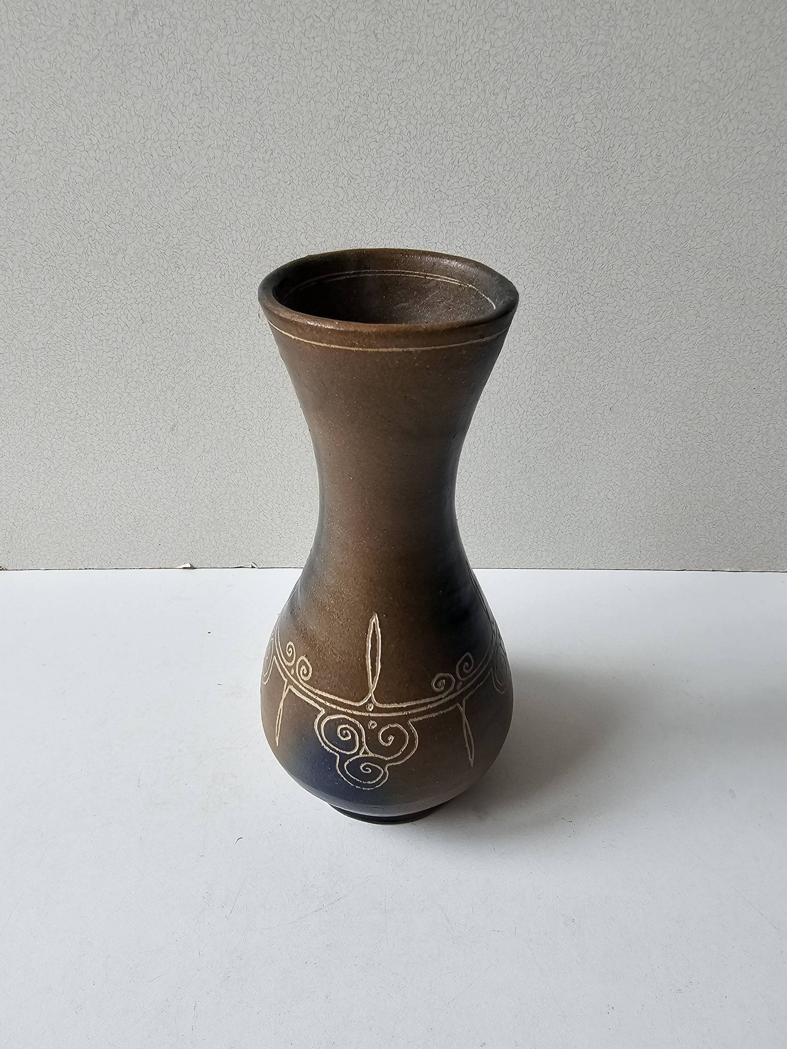 Brittany ceramic vase - Signed Roscoff Height 18cm
