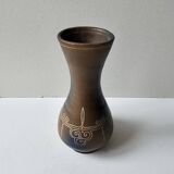 Brittany ceramic vase - Signed Roscoff Height 18cm