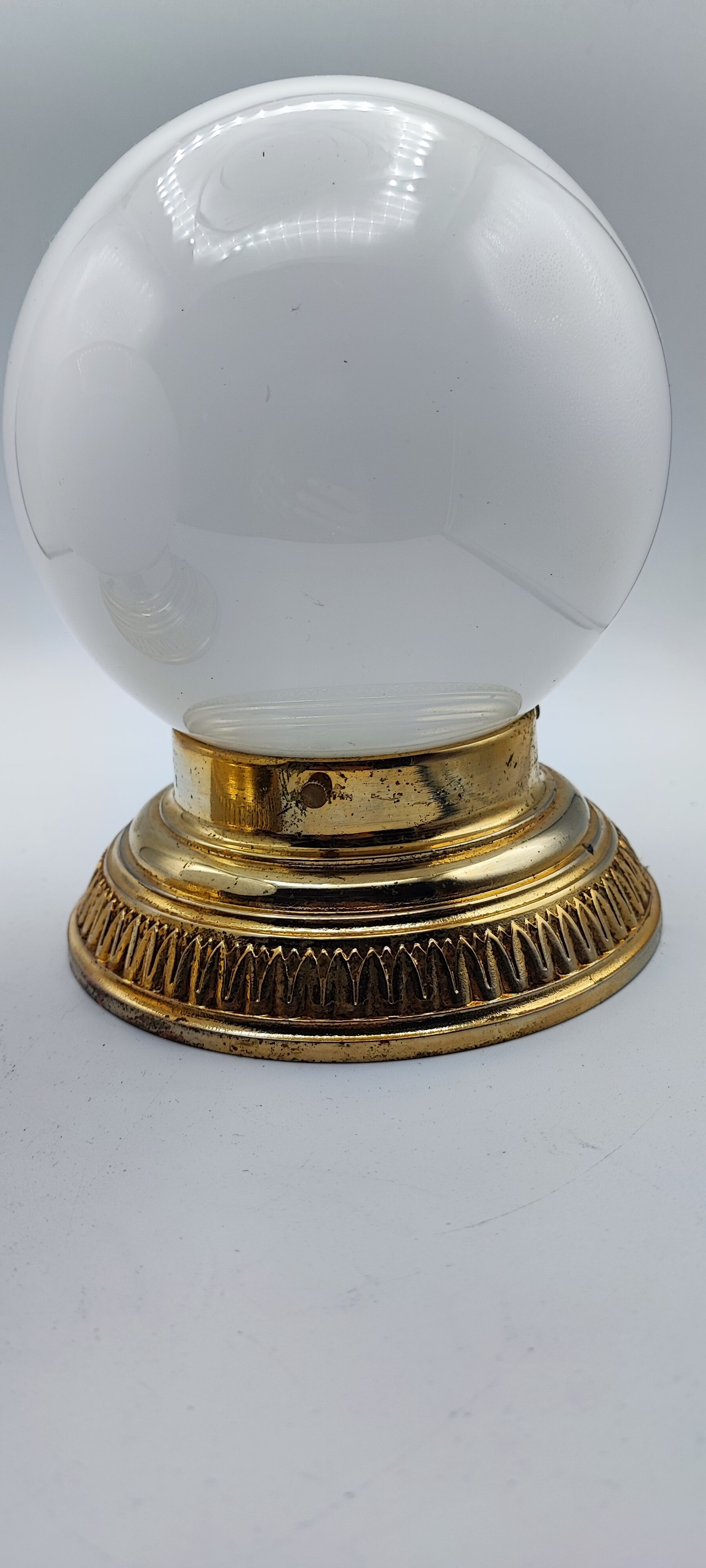 Pair of white opaline sconces