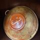 Fruit bowl signed puigdemont spanish ceramic fruit decor osie handle
