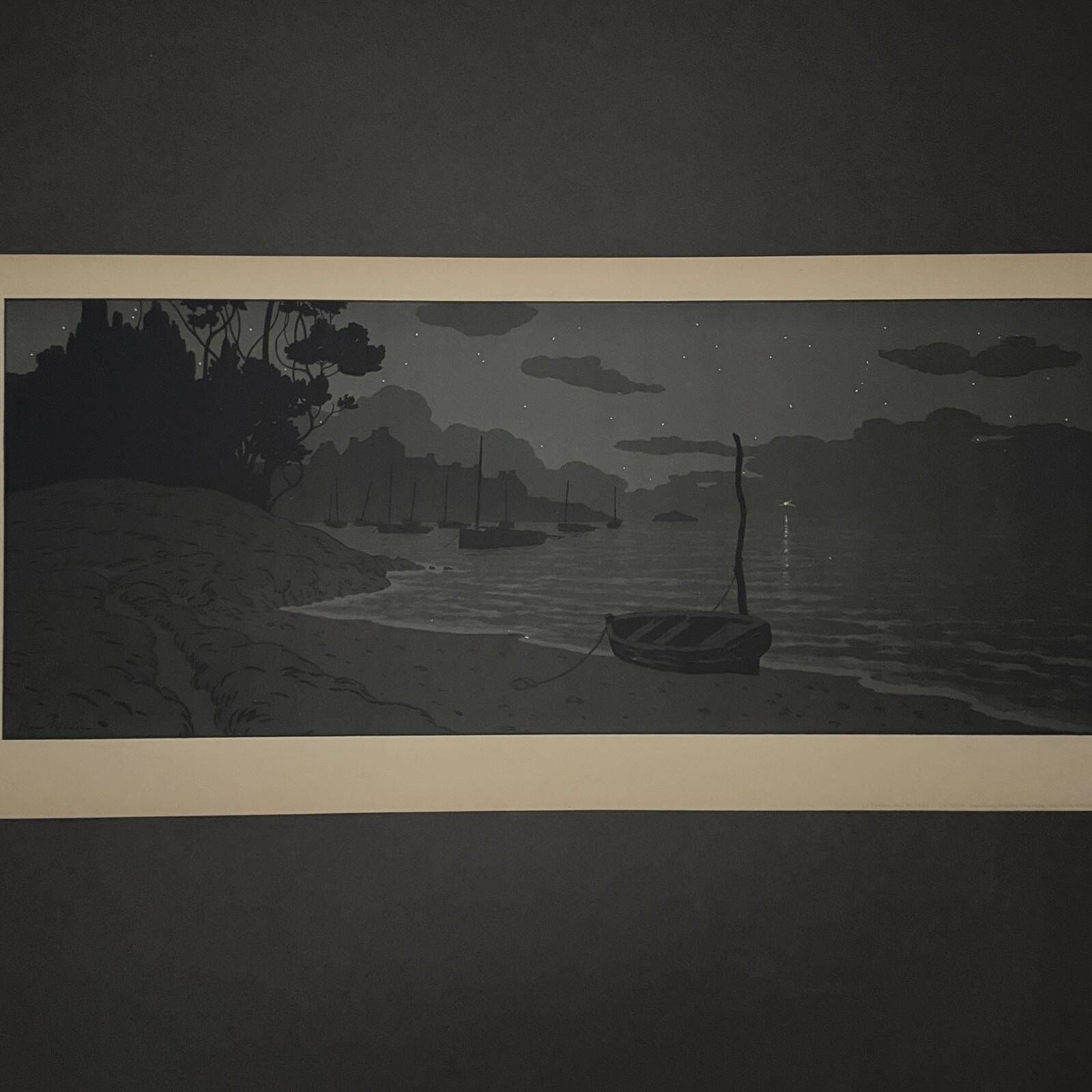 Lithograph by Henri Rivière The Fairyland of Hours - The Night