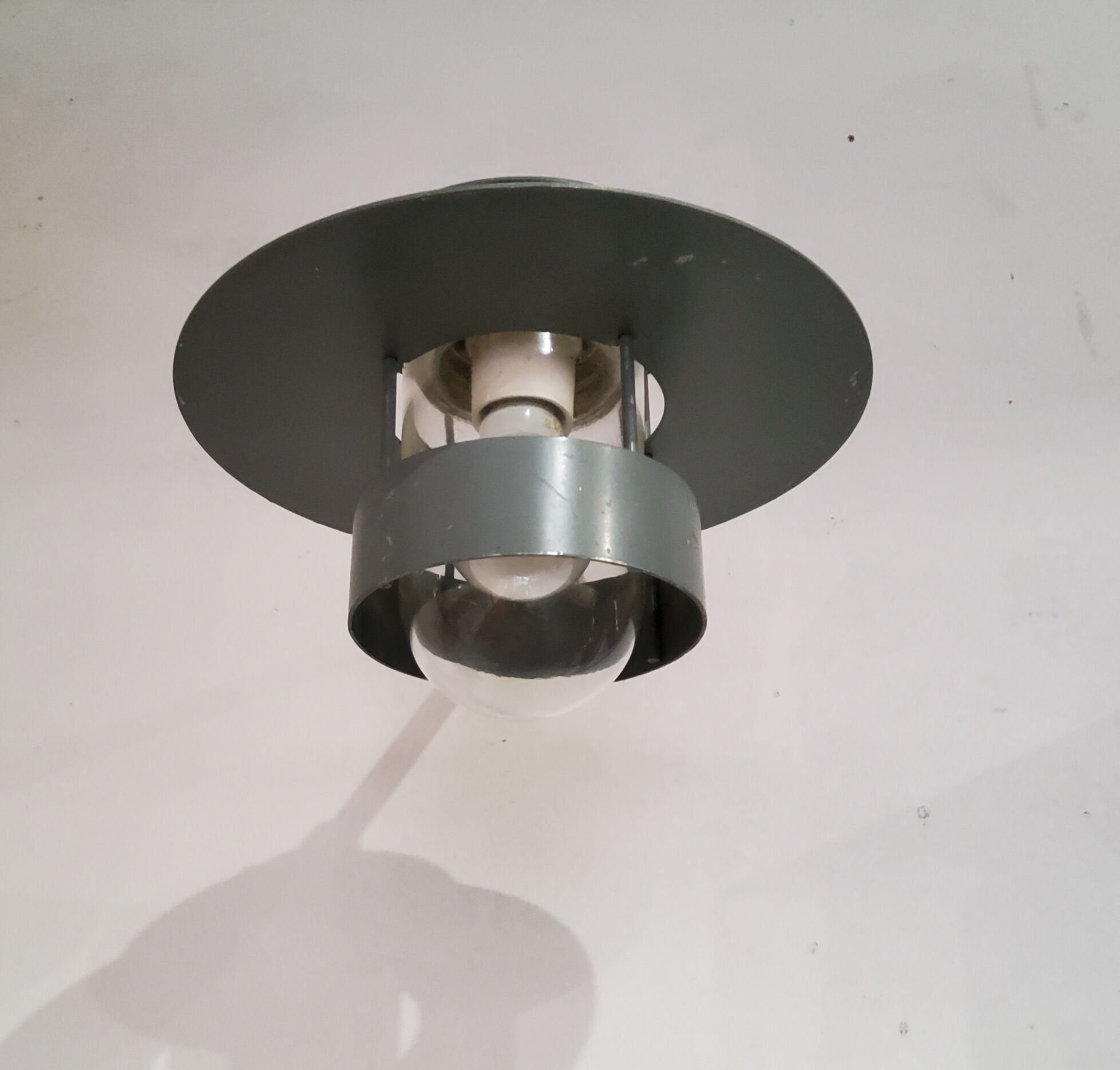 Metal and glass wall lamp by Jens Møller-Jensen for Louis Poulsen