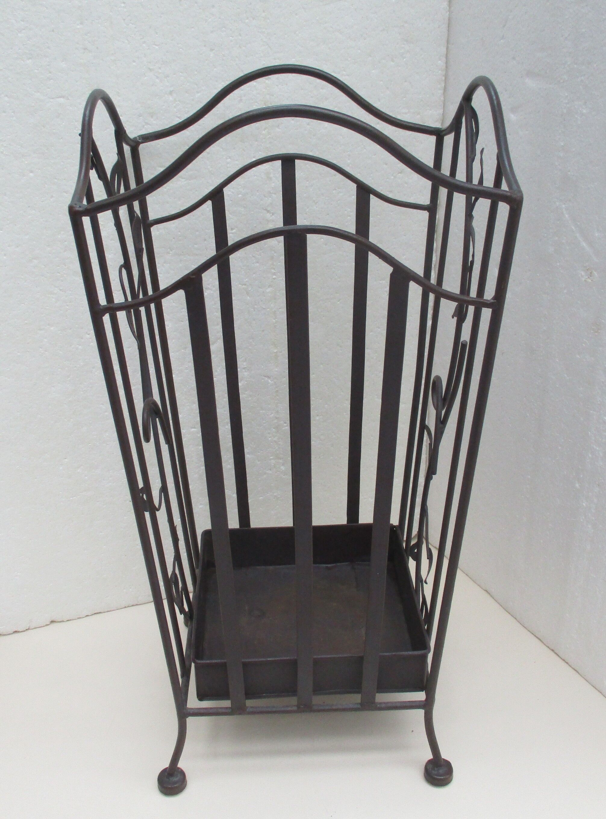 Wrought iron umbrella holder