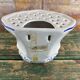 Handcrafted earthenware bouquet from the Monasteries of Bethlehem, blue decor