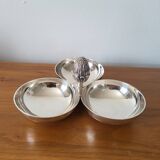 Christofle silver-plated mendiant 3-compartment serving tray