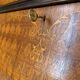 Secretary credenza in marquetry in the Italian Louis XV style from the mid-century, 1960.