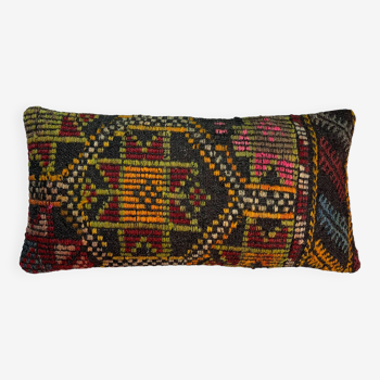 Housse de coussin kilim turc vintage, 30 x 60 cm