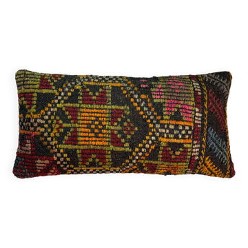 Housse de coussin kilim turc vintage, 30 x 60 cm