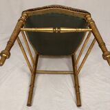 Napoleon III period gilded wood chair