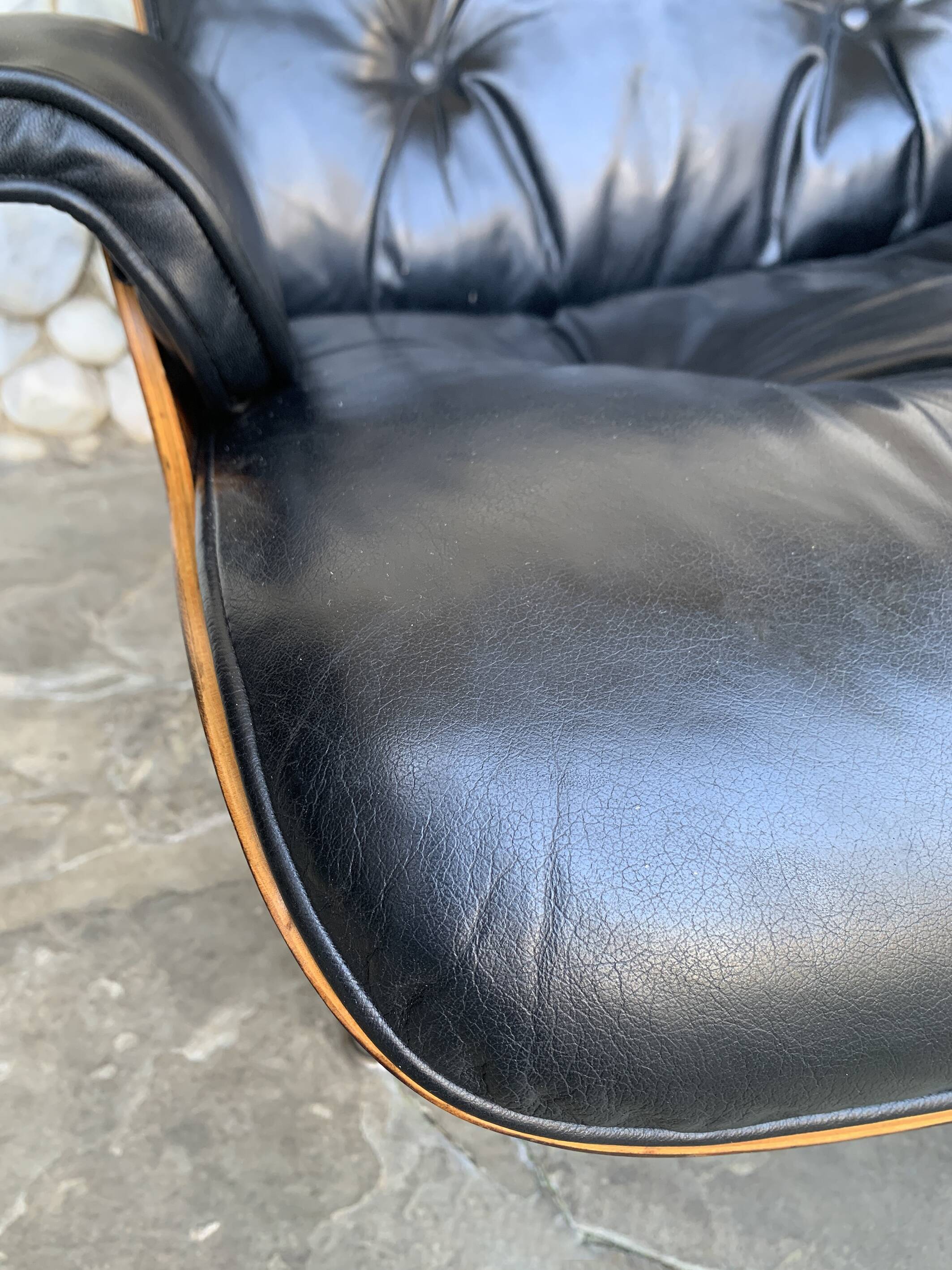 Herman Miller Lounge chair & ottoman palissandre Charles & Ray Eames 1960s