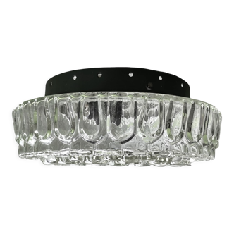 Clear glass ceiling flush mount lamp