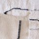 Beni M'Rirt White and Black Rug - 211 x 153 cm