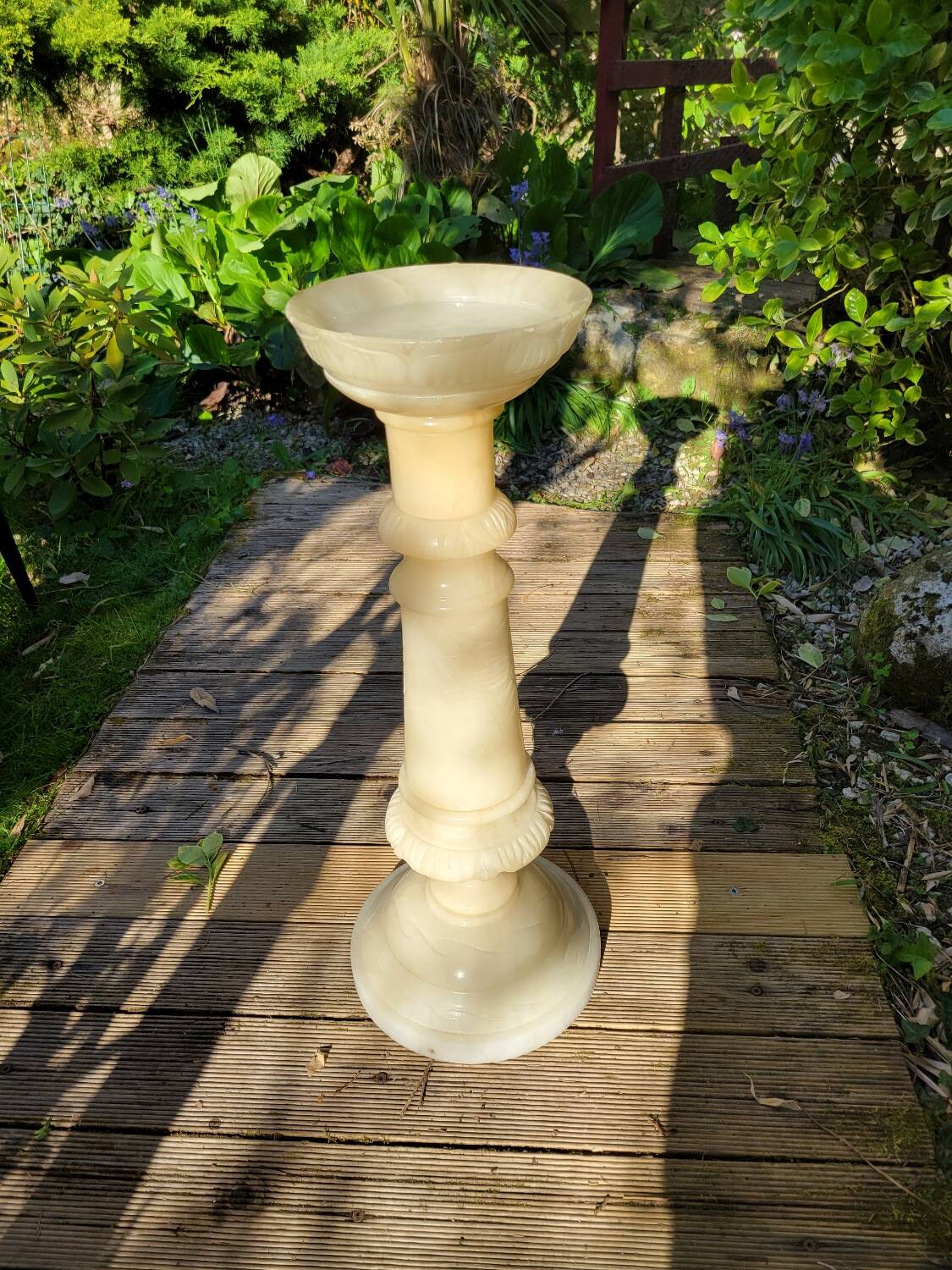 Alabaster pedestal column, 19th century