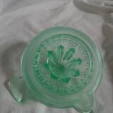Citrus press molded glass green