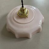 Old pink opaline pendant light