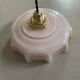 Suspension opaline rose ancienne