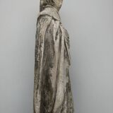 Church statuette. plaster monk. 40 cm.