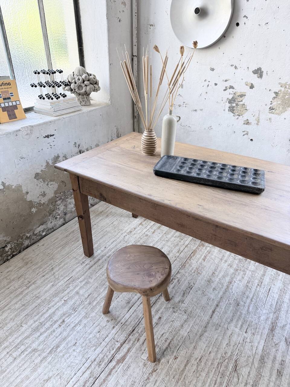 XL oak farmhouse table 1950 235cm