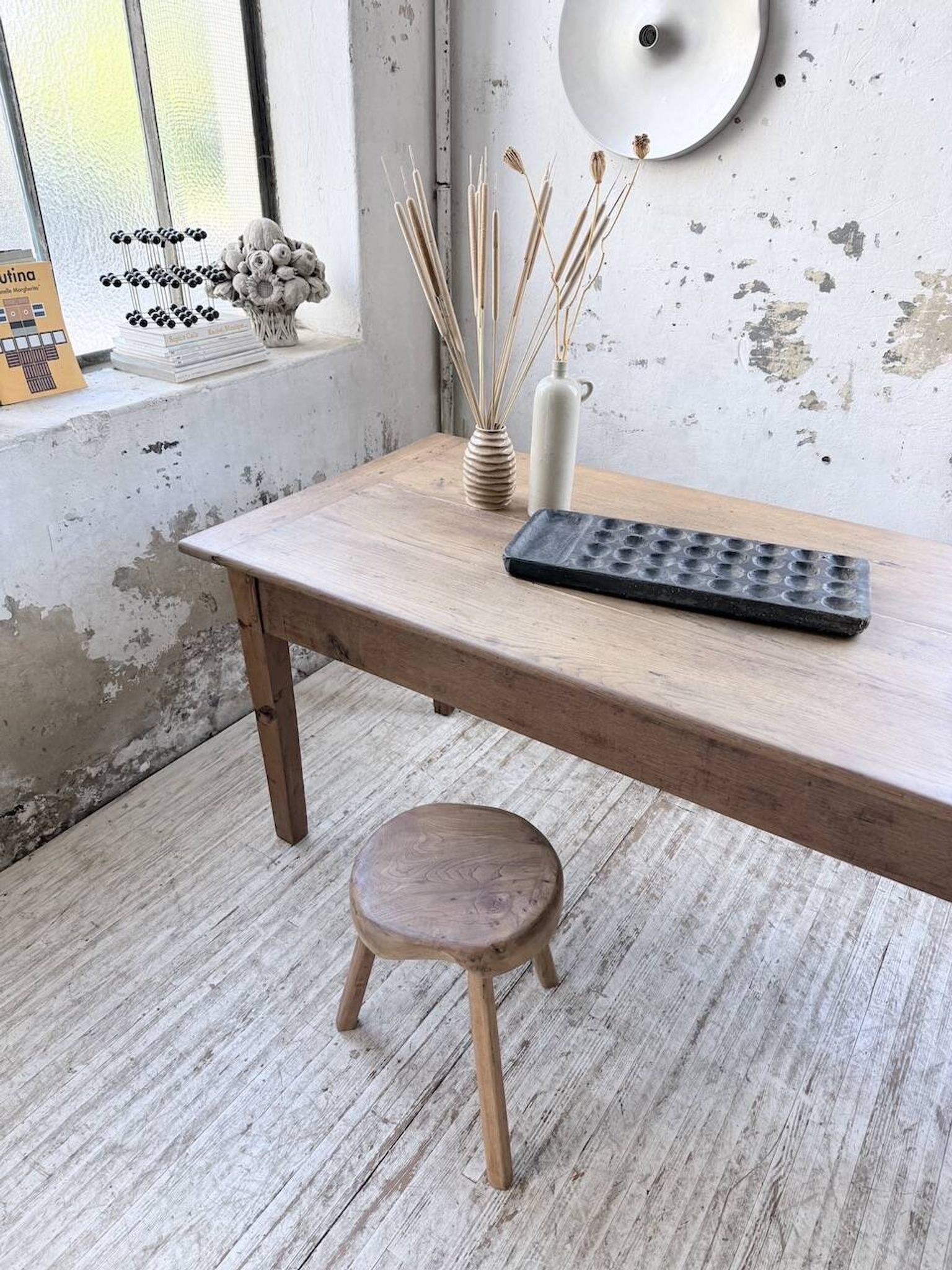 XL oak farmhouse table 1950 235cm