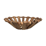 Wooden fruit cutting