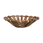 Wooden fruit cutting