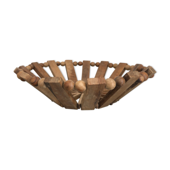 Wooden fruit cutting