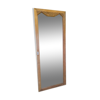 Large art deco beveled mirror.