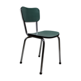 Chaise en formica bleu vert turquoise