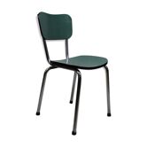 Chaise en formica bleu vert turquoise