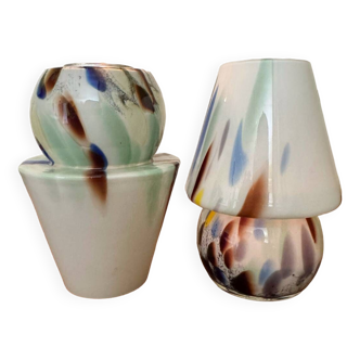 Vintage Murano glass tealight holders (X2)