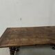Monastery table with twisted legs in solid walnut, 19th century.