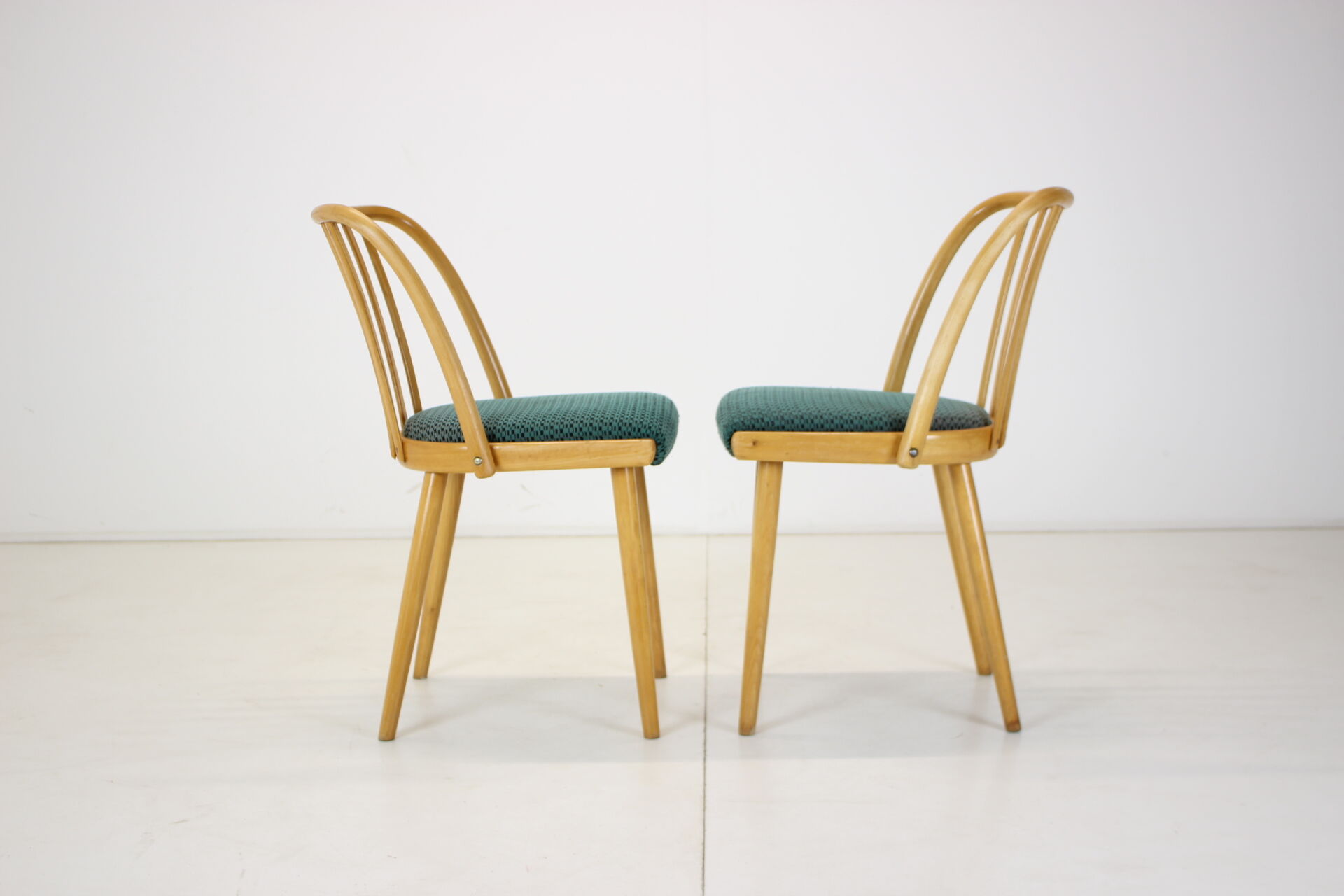 1960s Antonin Suman Set of Four Dining Chairs, Czechoslovakia