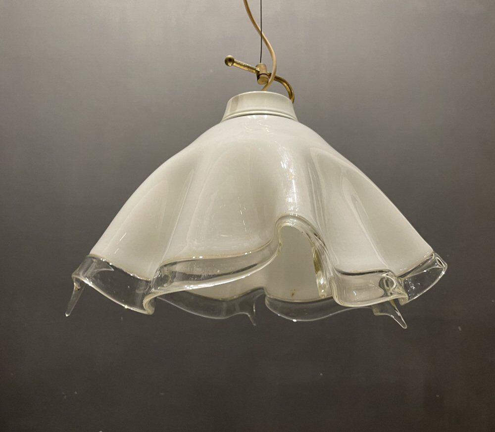 Mid-Century Italian Murano Glass Light Pendant