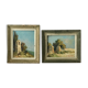 Paire de peintures anciennes
