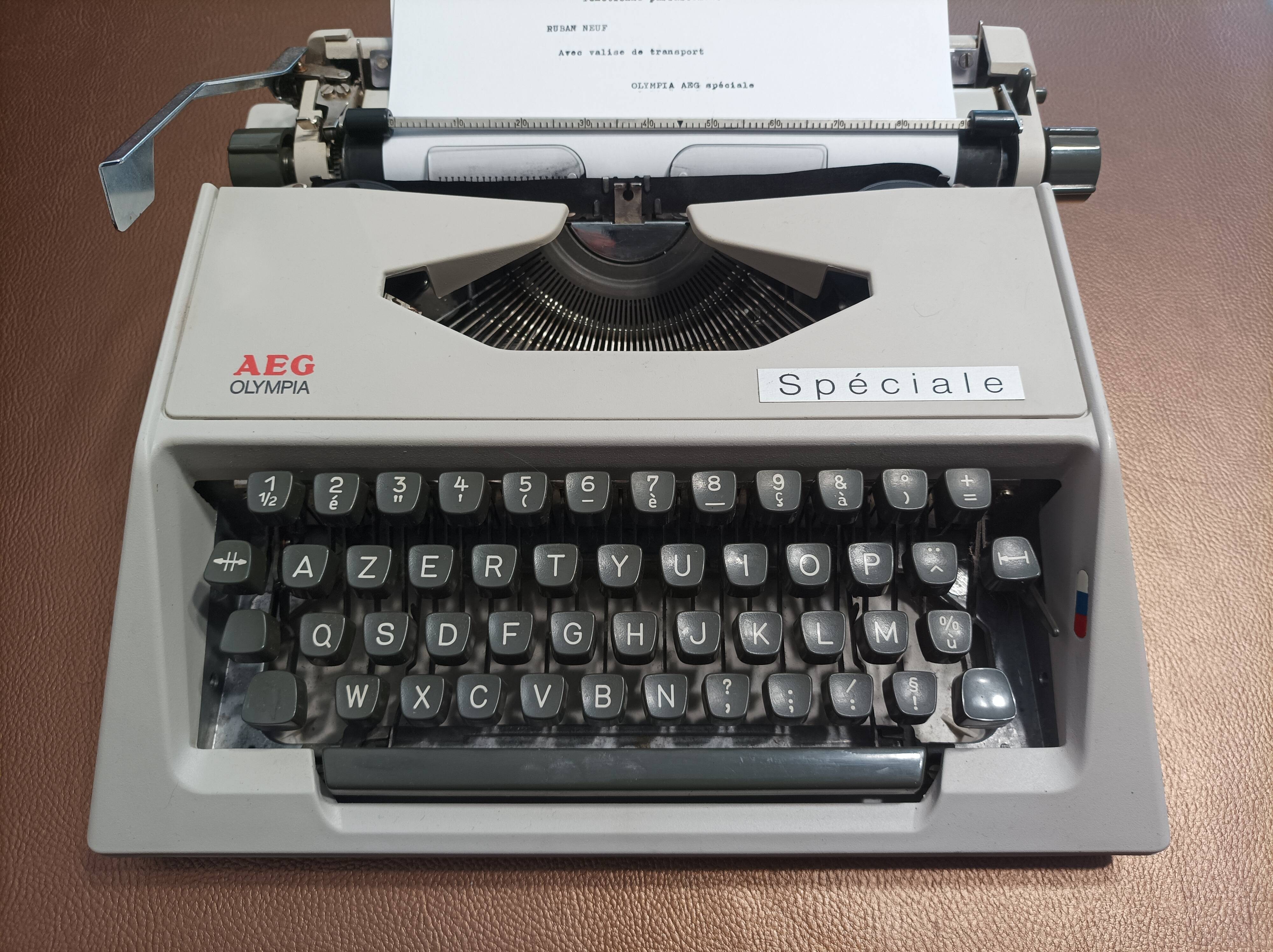 AEG Olympia typewriter