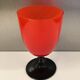 Vase vintage rouge et noir années 70