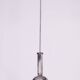 Mid-Century Chandelier in Chrome, Steel and Glass, Rewired, Italy, 1960s