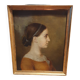 Oil on canvas portrait XIXth