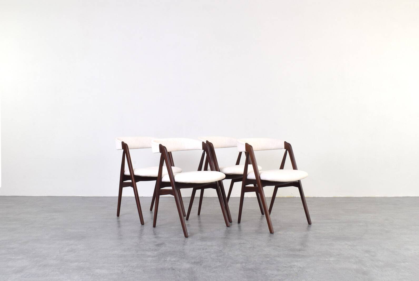 Mid-Century Danish Teak Dining Chairs by Th. Harlev for Farstrup, 1960s, Se
