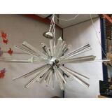 Murano Glass Oval Murano Glass Triedro Sputnik Chandelier