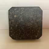Square empty pocket ashtray in black marble